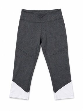 Balance Athletic Capri Leggings with White Hem Detail